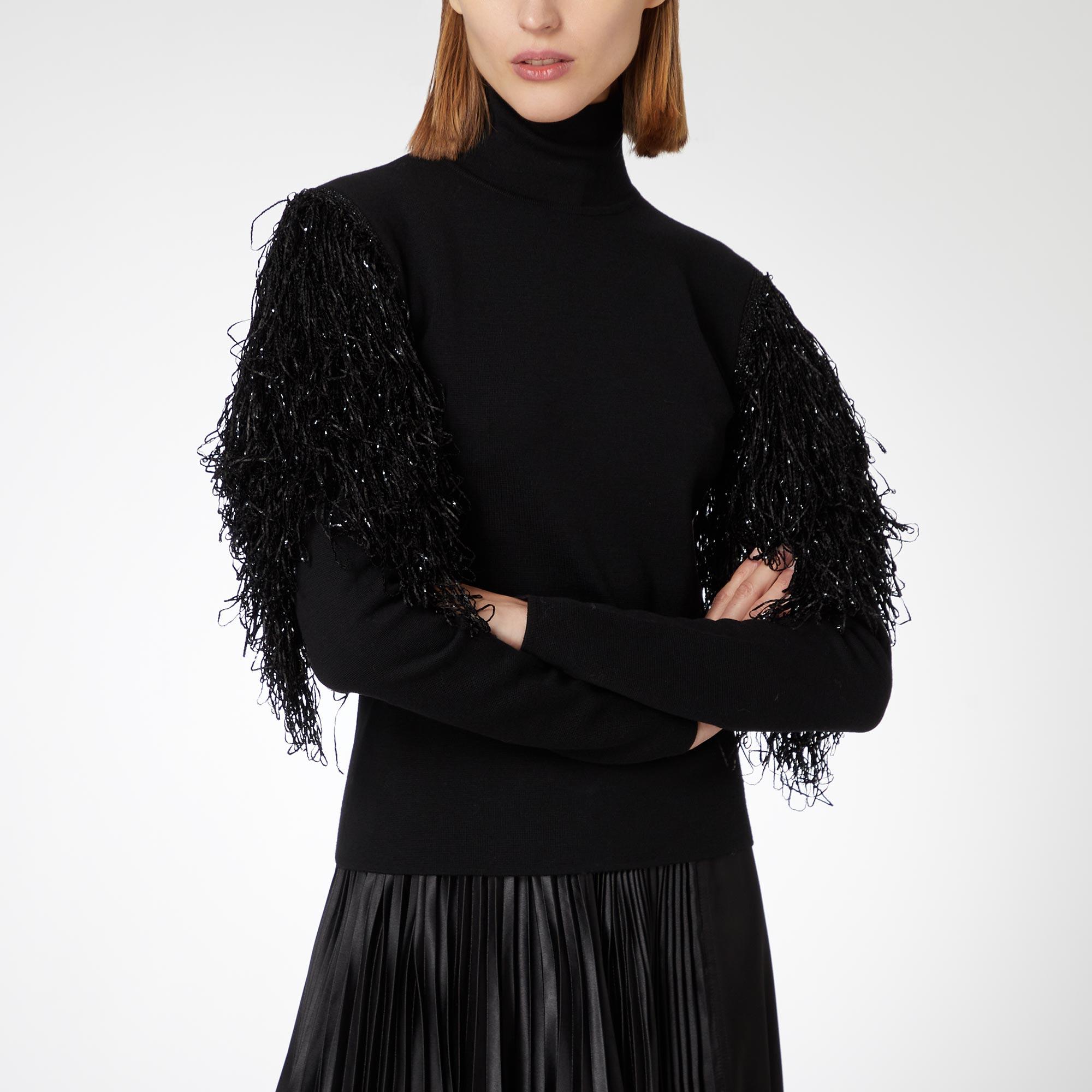 Frill Turtleneck Knit